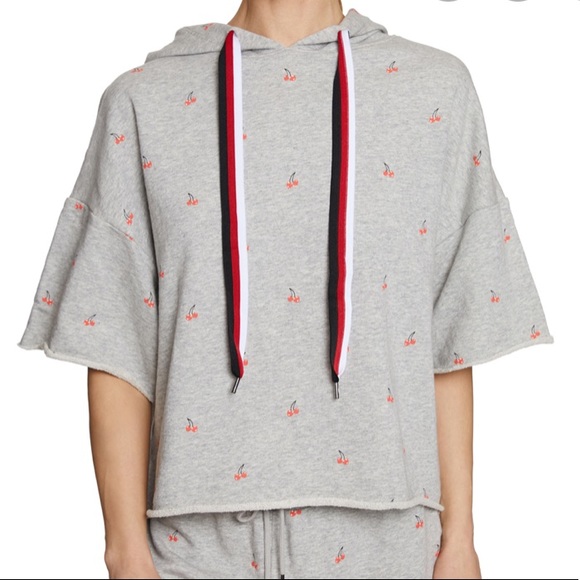 Betsey Johnson Tops - Betsey Johnson Cherries Jubilee Cropped Hoodie